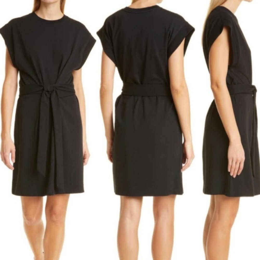 Vince Tie Waist Dress NWT size Small Navy Blue